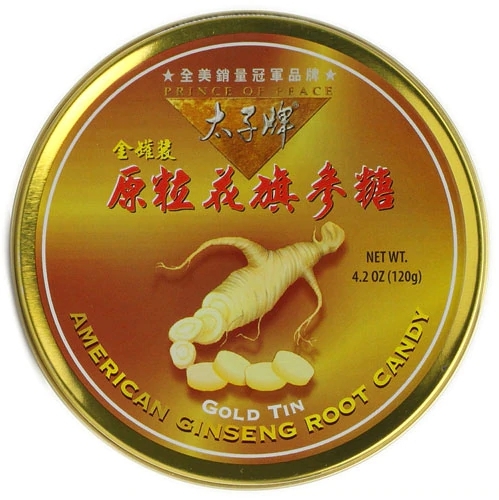 Bala de Ginseng Americano Prince of Peace - 120g: Energia Natural e Bem-Estar