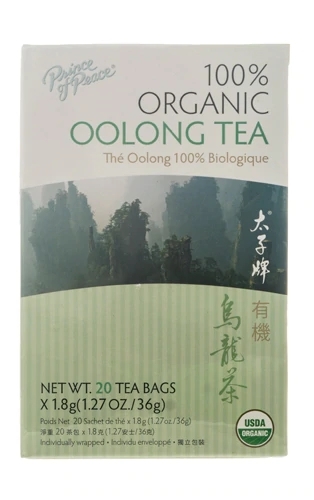 Chá Oolong Orgânico Prince of Peace - 20 Sachês (Aprox. 40g)
