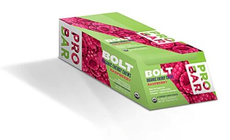 ProBar Bolt Organic Energy Chews Gluten Free Raspberry -- 12 Pouches