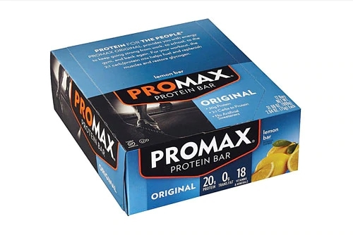 Barra de Energia Promax Sem Glúten Sabor Limão - Caixa com 12 Unidades (Aprox. 600g)