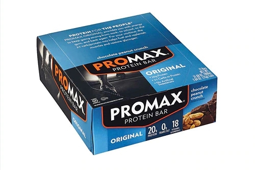 Barra de Proteína Promax Gluten Free Chocolate Peanut Crunch - 12 Barras (Aprox. 60g cada)