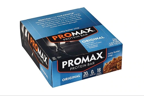 Barra de Proteína Promax Gluten Free Nutty Butter Crisp - Caixa com 12 Unidades (Aprox. 57g cada)