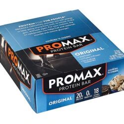 Barra de Proteína Promax Gluten Free Original Cookies & Cream - 12 Barras (Aprox. 744g)