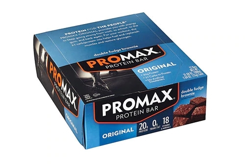 Barras de Proteína Promax Gluten Free Double Fudge Brownie - Caixa com 12 Unidades (Aprox. 660g)