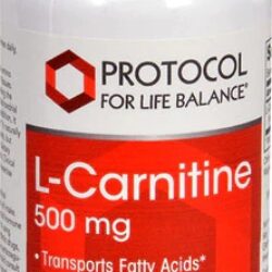 Protocol For Life Balance L-Carnitina 500mg - 60 Cápsulas Veganas - Energia e Metabolismo