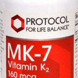 Protocol For Life Balance MK-7 Vitamina K2 - 160 mcg - 60 Comprimidos: Saúde Óssea e Cardiovascular