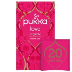 Chá Orgânico Pukka Love Flower - Rosa, Camomila e Lavanda - 20 Sachês