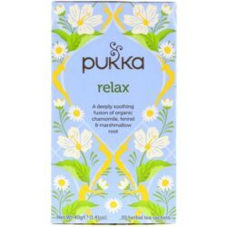 Chá Pukka Relax Orgânico - 20 Sachês (20g) - Alívio Natural do Estresse e Ansiedade
