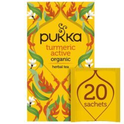 Chá Pukka Turmeric Active 20 Sachês - Poder Anti-inflamatório e Energizante Natural
