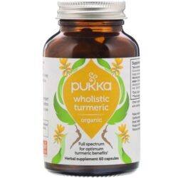 Pukka Wholistic Cúrcuma Orgânica 60 Cápsulas - Saúde e Bem-Estar Natural