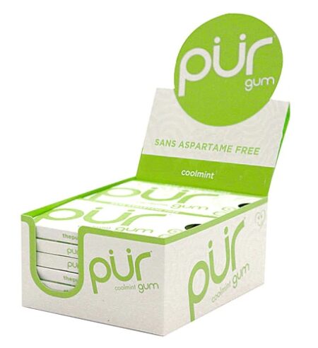 Pur Company Pur Gum Aspartame Free Cool Mint -- 12 Packs