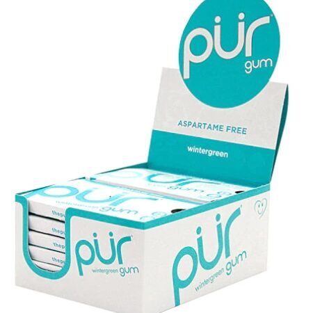 Pur Company Pur Gum Aspartame Free Wintergreen – 12 Bandejas – Chiclete Sem Açúcar e Sem Aspartame Sabor Menta — foto 1 Pur Company Pur Gum Aspartame Free Wintergreen – 12 Bandejas – Chiclete Sem Açúcar e Sem Aspartame Sabor Menta — foto 1
