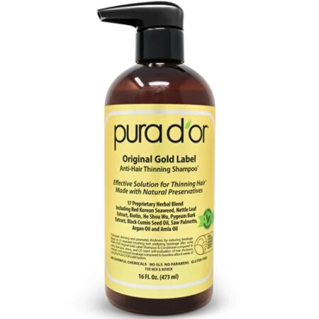 Pura D'or Original Gold Label Anti-Hair Thinning Shampoo -- 16 fl oz