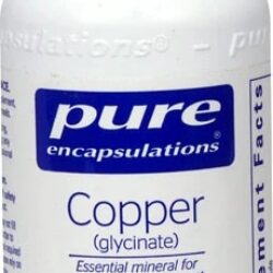 Pure Encapsulations Cobre Glicinato - 60 Cápsulas: Essencial para Energia e Saúde Imunológica
