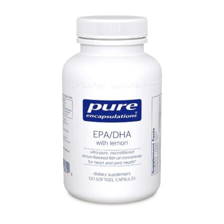 Pure Encapsulations EPA DHA with Lemon -- 120 Capsules