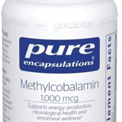 Pure Encapsulations Metilcobalamina 1000 mcg - 60 Cápsulas: Energia e Bem-Estar Essenciais