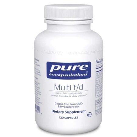 Pure Encapsulations Multi T-D Two-Per-Day Multivitamin-Mineral Formula -- 120 Capsules