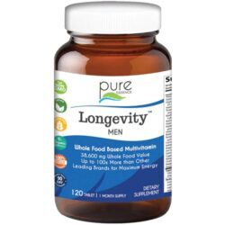 Pure Essence Labs Longevity™ Men's Formula - Multivitamínico Completo 120 Tabletes