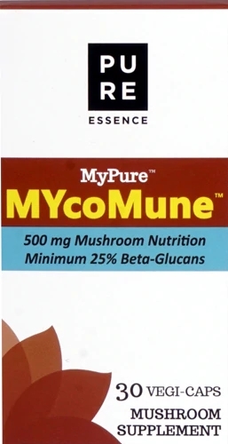 Pure Essence Labs MyPure™ MYcoMune™ 500mg - 30 Cápsulas Veganas: Imunidade e Vitalidade
