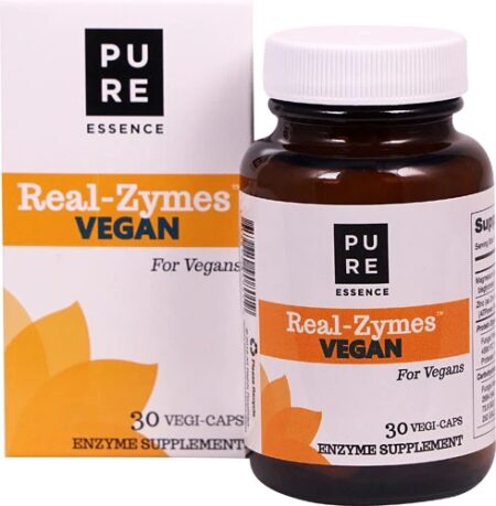 Pure Essence Labs Real-Zymes™ VEGAN -- 30 Vegi-Caps