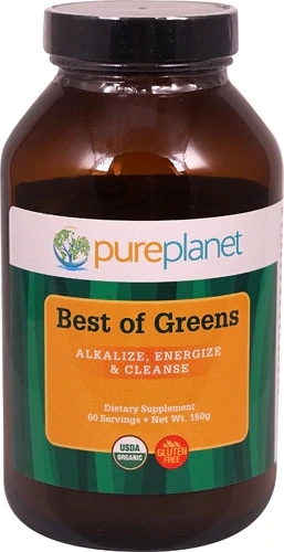 Pure Planet Best of Greens™ 60 Porções: Seu Superalimento Verde Completo em Pó