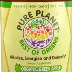 Pure Planet Best of Greens Superalimento Orgânico Sabor Maçã Verde - 79g