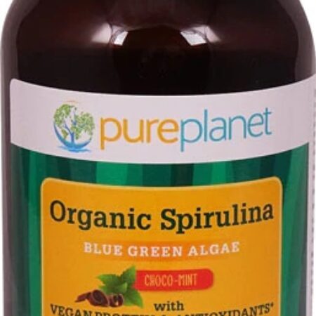 Pure Planet Spirulina Orgânica Choco-Menta 188g – Sabor e Nutrição Superior — foto 1
