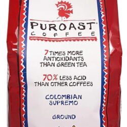Café Puroast Colombiano Supremo Blend Moído para Coador - 1.134 kg: Baixa Acidez, Sabor Intenso