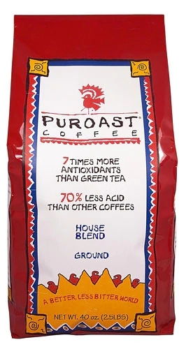 Café Puroast House Blend Moído para Drip – Baixa Acidez – 1.134kg