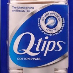 Q-Tips Cotonetes de Algodão - 375 Unidades Essenciais para Higiene e Bem-Estar
