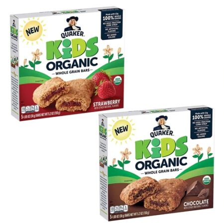 Quaker Kids Organic Bars Variety Pack Variety -- 5.2 oz Each / Pack of 4