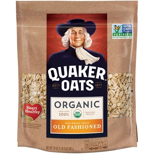 Quaker Aveia Orgânica Tradicional 680g (Pacote com 4) - Melhor Preço Online