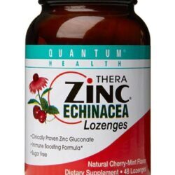 Quantum Thera Zinc® Echinacea Pastilhas Cereja Menta - 48 Pastilhas para Bem-Estar Imunológico