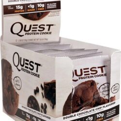 Quest Nutrition Protein Cookie Duplo Chocolate Chip - 12 Cookies Saborosos e Proteicos