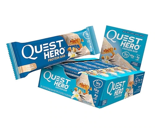 Quest Nutrition Quest HERO Protein Bar Baunilha Caramelo - 10 Barras (aprox. 60g cada)