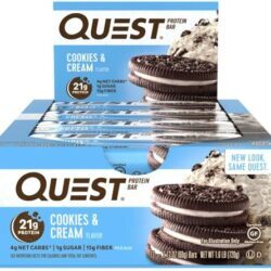 Quest Protein Bar Cookies & Cream - 12 Barras Energéticas - 690g