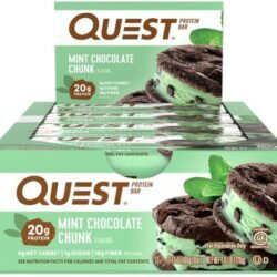 Quest Protein Bar Mint Chocolate Chunk - 12 Barras (Aprox. 60g cada)