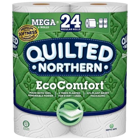 Quilted Northern Eco Comfort Toilet Paper Mega Rolls -- 6 Mega Rolls