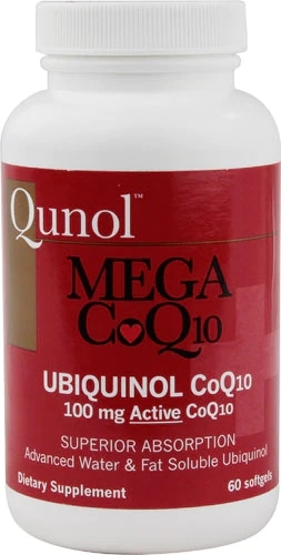 Qunol Mega CoQ10 100mg - 60 Cápsulas Gelatinosas: Energia e Vitalidade Máxima