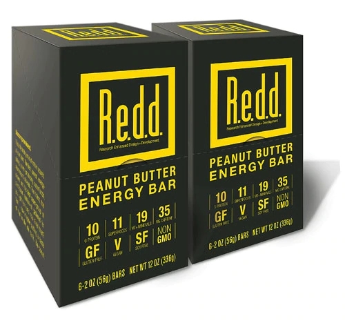 R.e.d.d. Barra de Energia Superfood Sabor Pasta de Amendoim - Caixa com 12 Unidades
