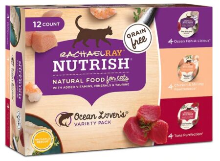 Rachael Ray Nutrish® Grain Free Ocean Lover's Wet Food For Cats Variety Pack -- 12 Cups