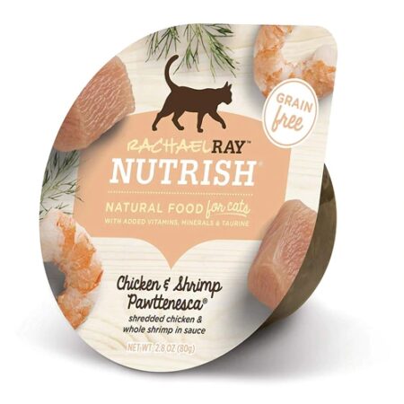 Rachael Ray Nutrish Natural Cat Food Chicken & Shrimp Pawttenesca -- 2.8 oz Each / Pack of 24