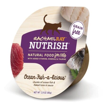 Rachael Ray Nutrish Natural Cat Food Ocean Fish-A-Licious -- 2.8 oz Each / Pack of 24