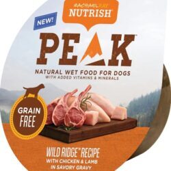 Rachael Ray Nutrish Peak Wild Ridge Frango e Cordeiro em Molho 16 Pacotes de 100g - Nutrição Superior para Cães