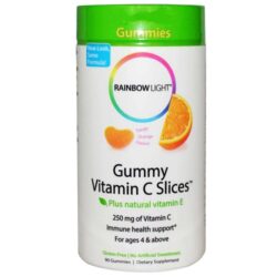 Vitamina C Gummy Rainbow Light Slices Laranja Tangy 250mg - 90 Gomas Sabor Laranja