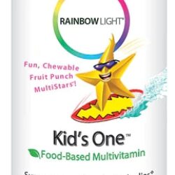 Rainbow Light Kids One™ Multivitamínico e Mineral Sabor Frutas Tropicais - 30 Comprimidos Mastigáveis