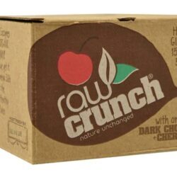 Barra de Cereal Raw Crunch Dark Chocolate & Cherries (12 Unidades) | Snack Saudável e Energético