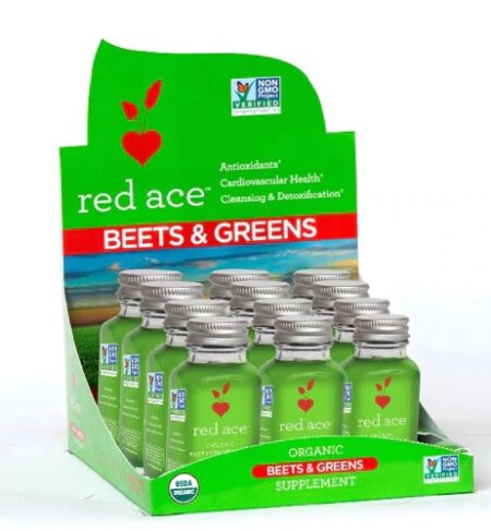 Red Ace Organic Beets & Greens Shot -- 12 Bottles