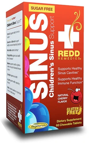 Redd Remedies Children's Sinus Support™ - 60 Comprimidos Mastigáveis para Bem-Estar Nasal Infantil