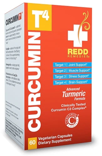 Redd Remedies Curcumin T4™ - 60 Cápsulas Vegetarianas: Potência e Bem-Estar Natural
